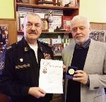 Награждение вице-адмирала Михайлова Ю.Г. литературной премией
